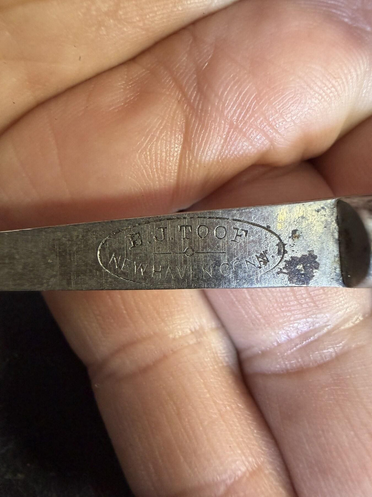 Vintage B.J. Tooth New Haven CT Looped Handle Utility Opener Tool - Wormhole Thrift