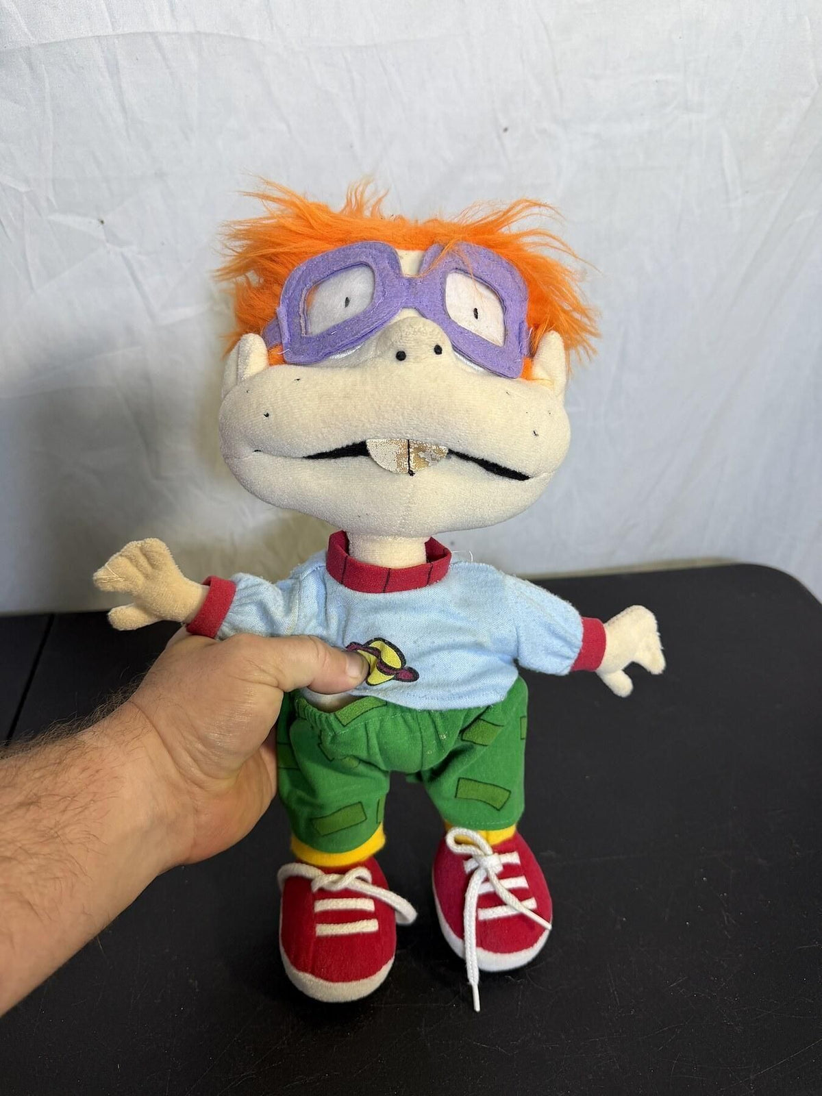 Vintage 1997 Rugrats Chuckie Finster Plush Toy Viacom Klasky Csupo - Wormhole Thrift