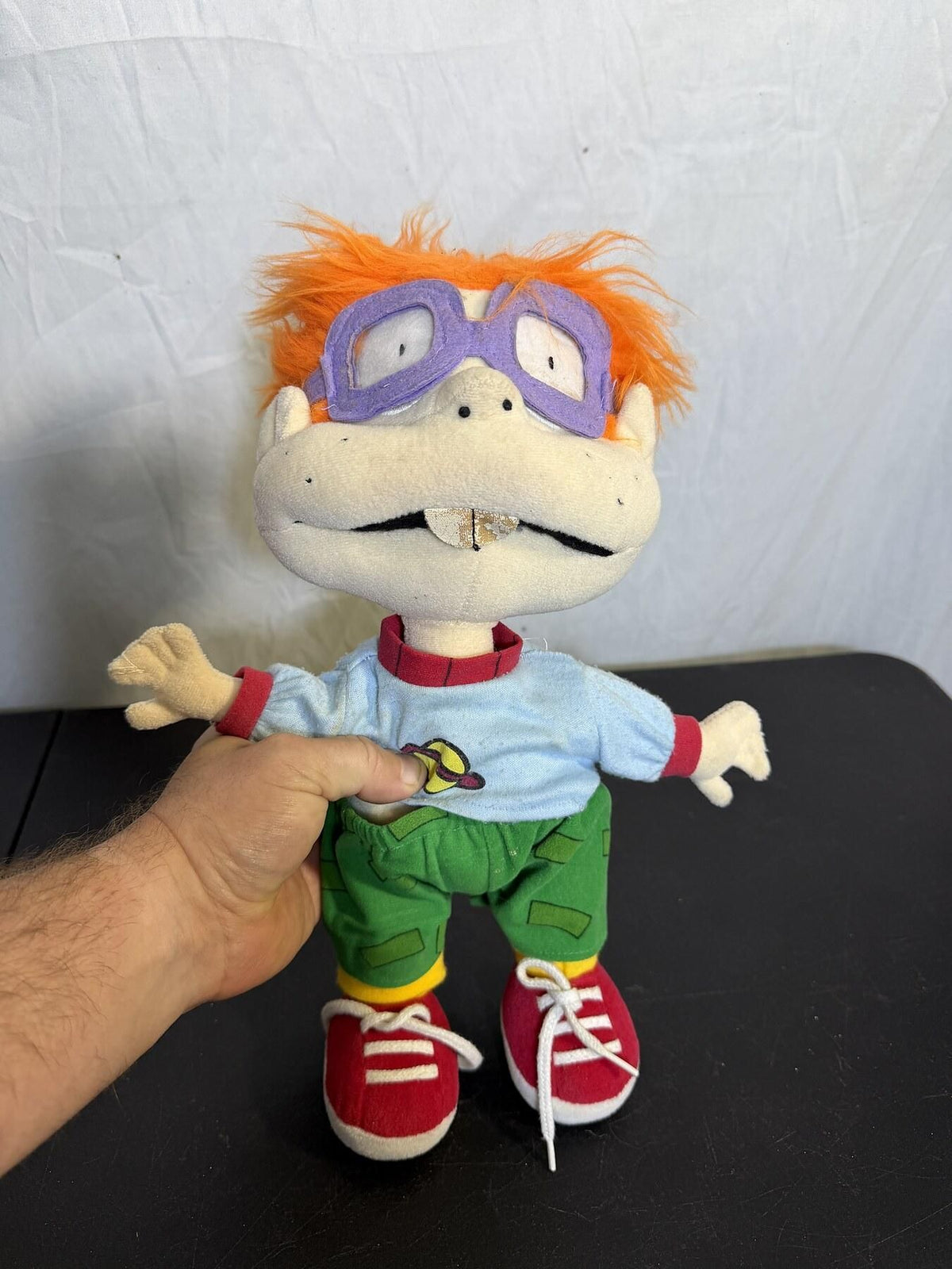 Vintage 1997 Rugrats Chuckie Finster Plush Toy Viacom Klasky Csupo - Wormhole Thrift