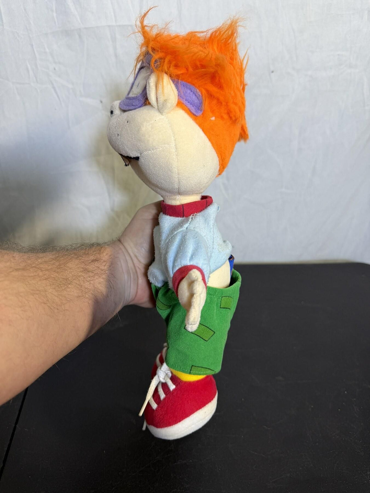 Vintage 1997 Rugrats Chuckie Finster Plush Toy Viacom Klasky Csupo - Wormhole Thrift