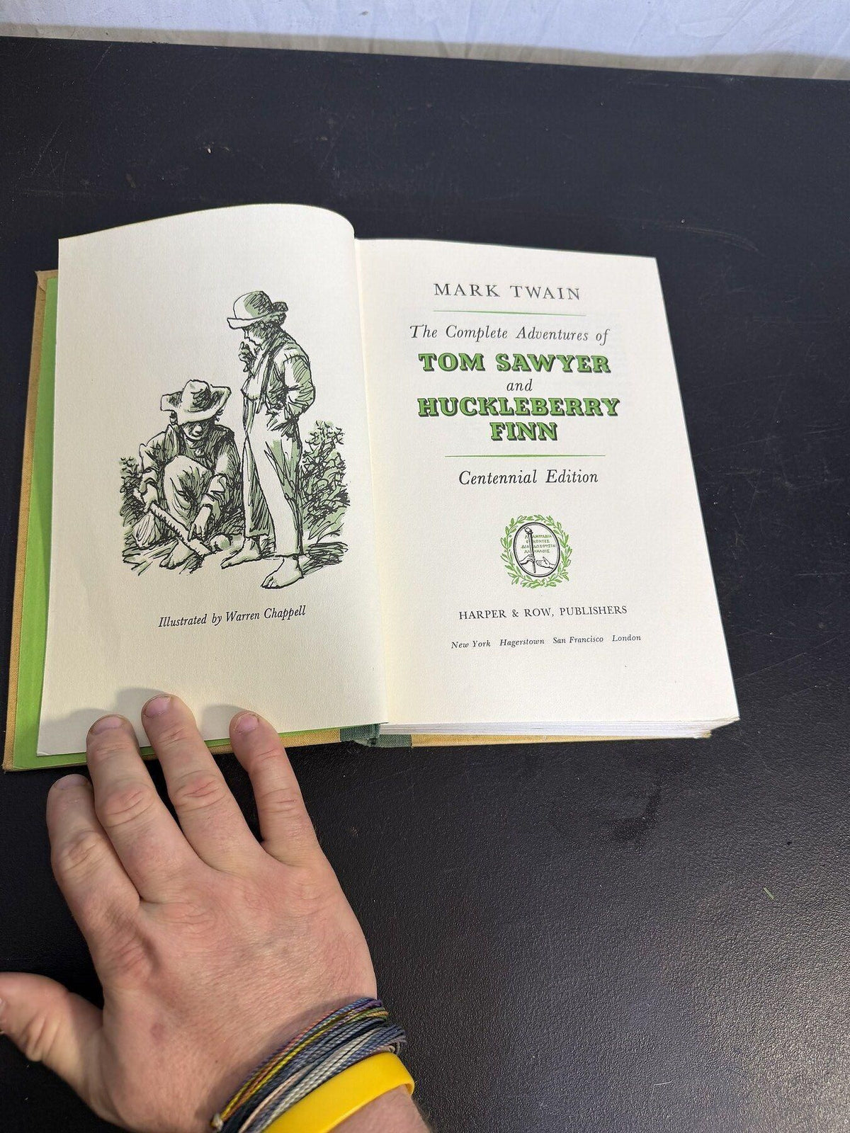 Vintage Mark Twain The Complete Adventures of Tom Sawyer Huckleberry Finn 1965 - Wormhole Thrift
