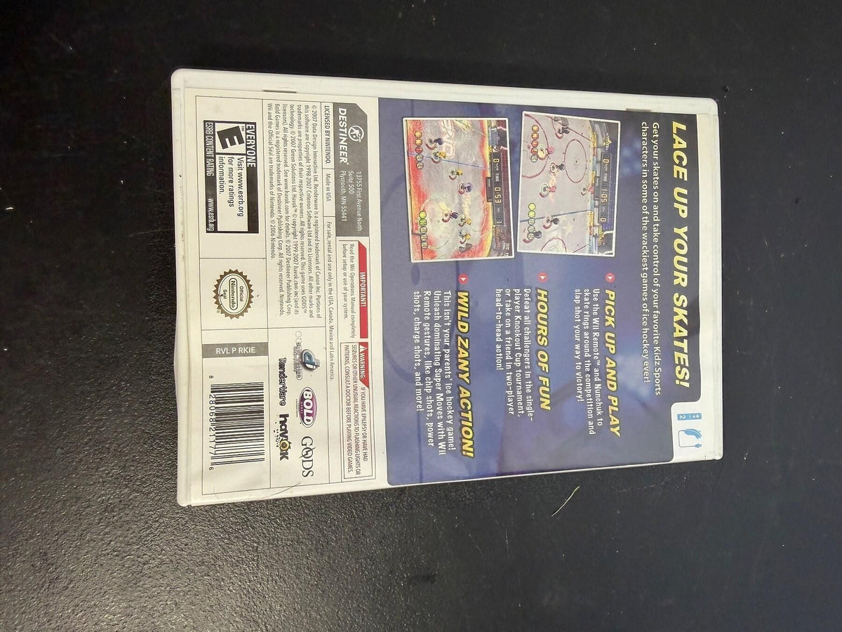 Nintendo Wii Kidz Sports Ice Hockey Video Game Complete In Box - Wormhole Thrift