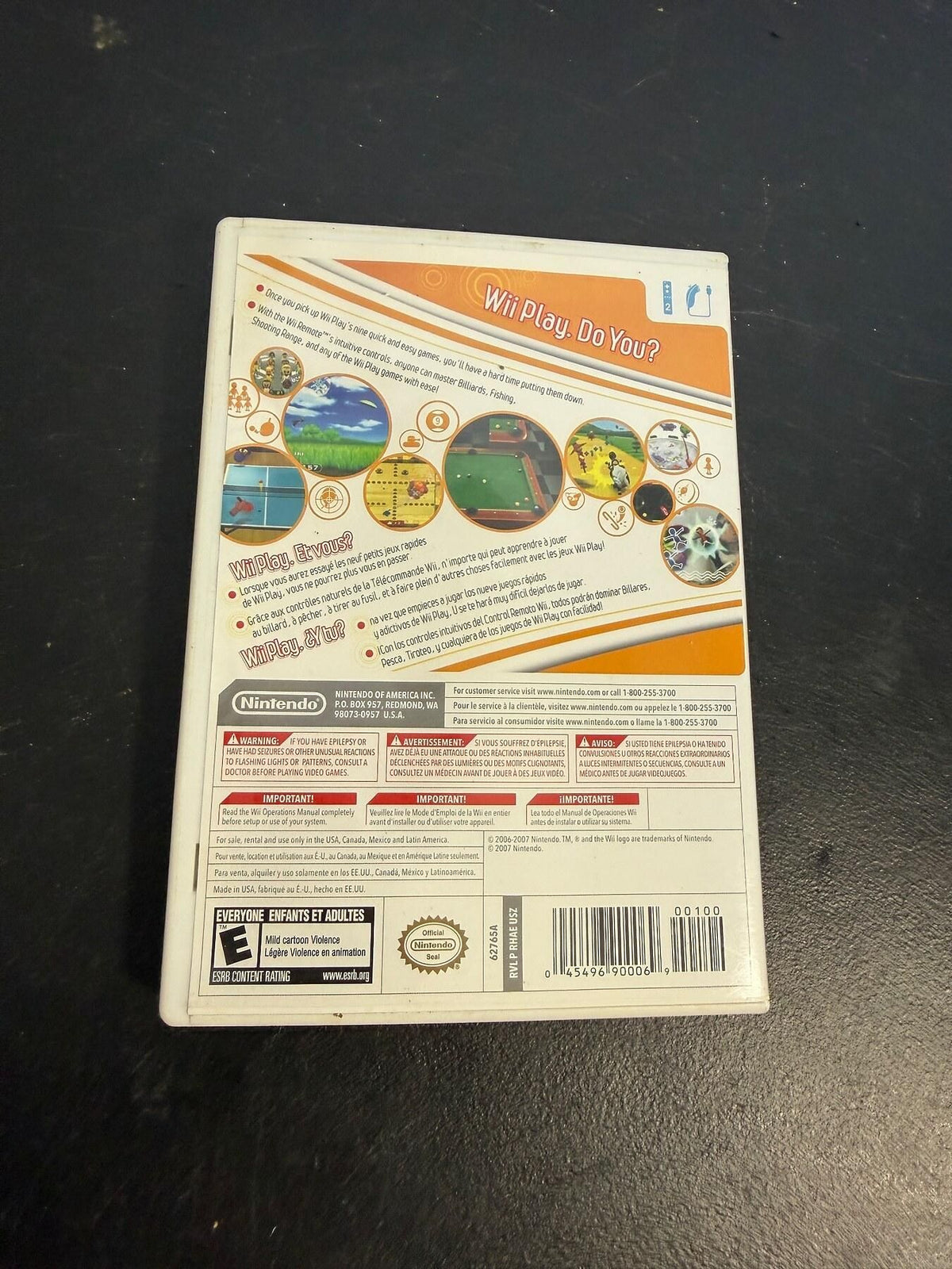 Vintage Nintendo Wii Play Video Game for Wii - Wormhole Thrift