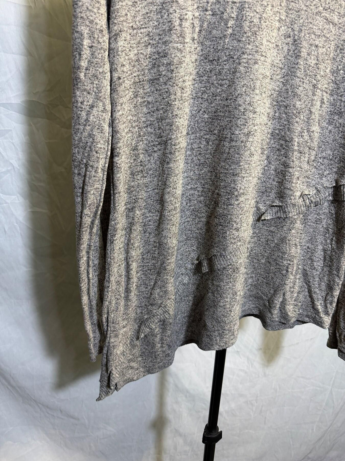 COA Made in California Women's XS Heathered Grey Long Sleeve Top - Wormhole Thrift