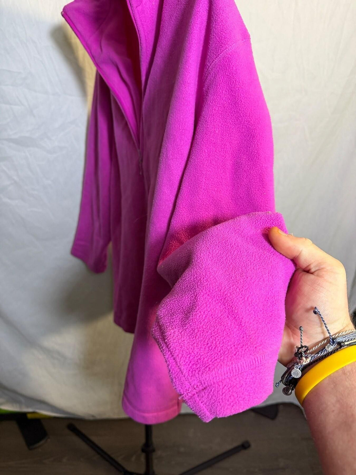 Marsh Landing Women's Pink Quarter-Zip Fleece Pullover Size L - Wormhole Thrift