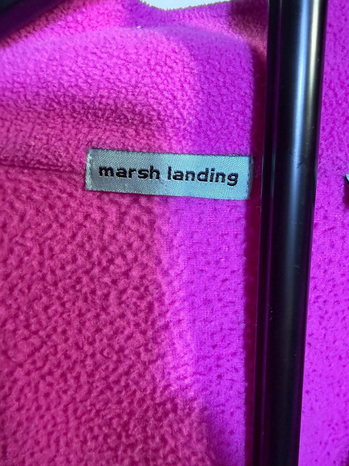 Marsh Landing Women's Pink Quarter-Zip Fleece Pullover Size L - Wormhole Thrift