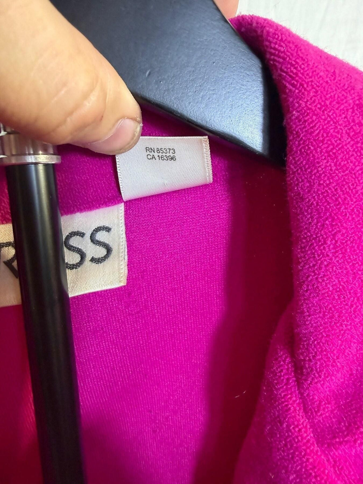 Vintage Russ M Fuchsia Full Zip Fleece Jacket Top - Wormhole Thrift