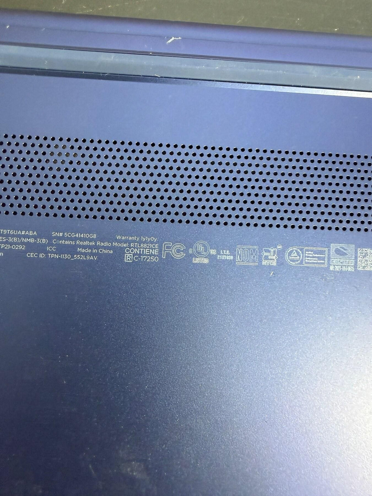 HP 14-cf2111wm Blue Laptop - Untested - Wormhole Thrift