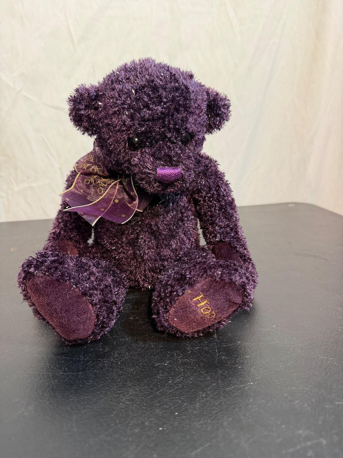GUND Christmas Wishes Purple Hope Teddy Bear Plush Toy 56061 - Wormhole Thrift