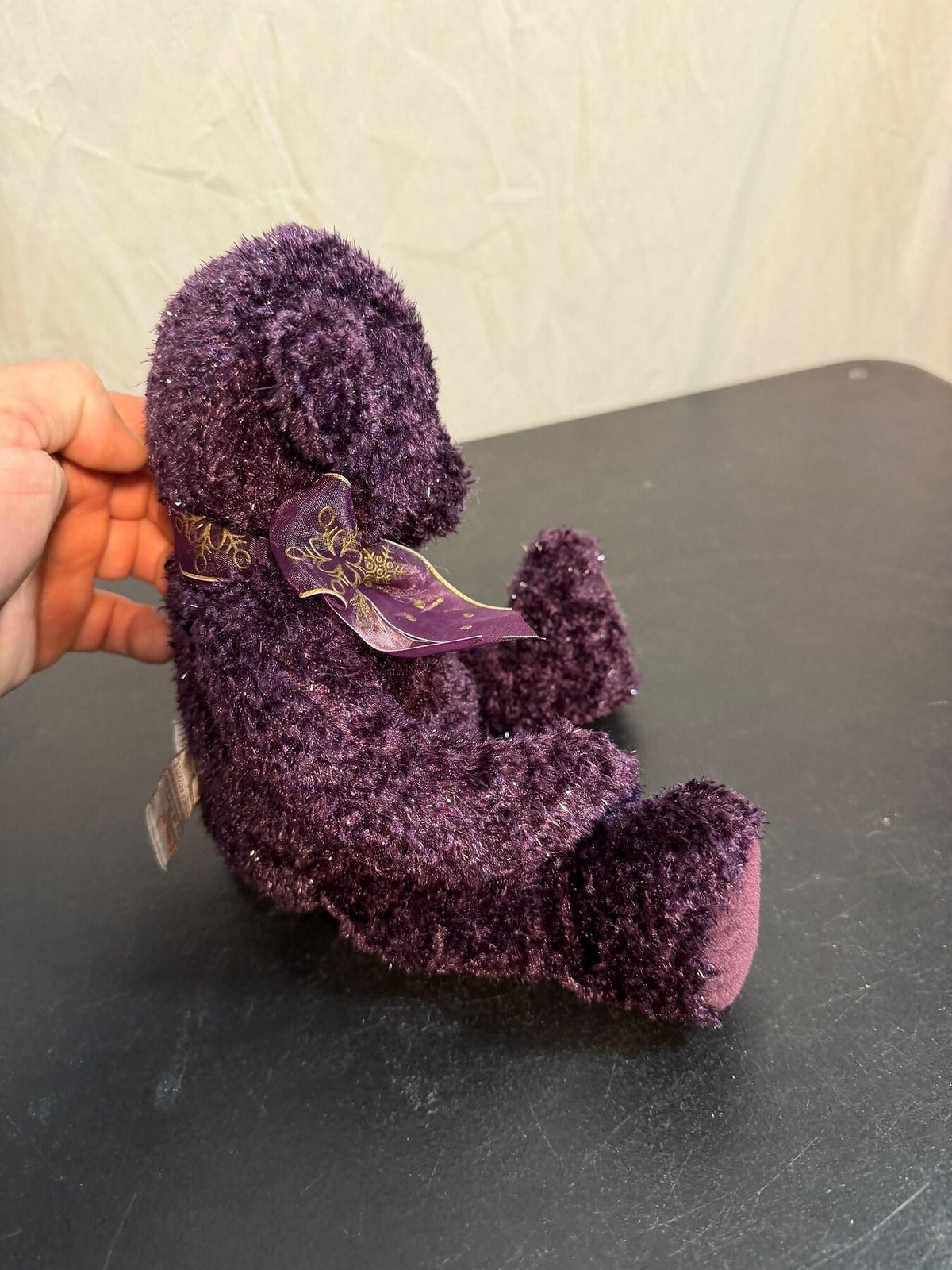 GUND Christmas Wishes Purple Hope Teddy Bear Plush Toy 56061 - Wormhole Thrift