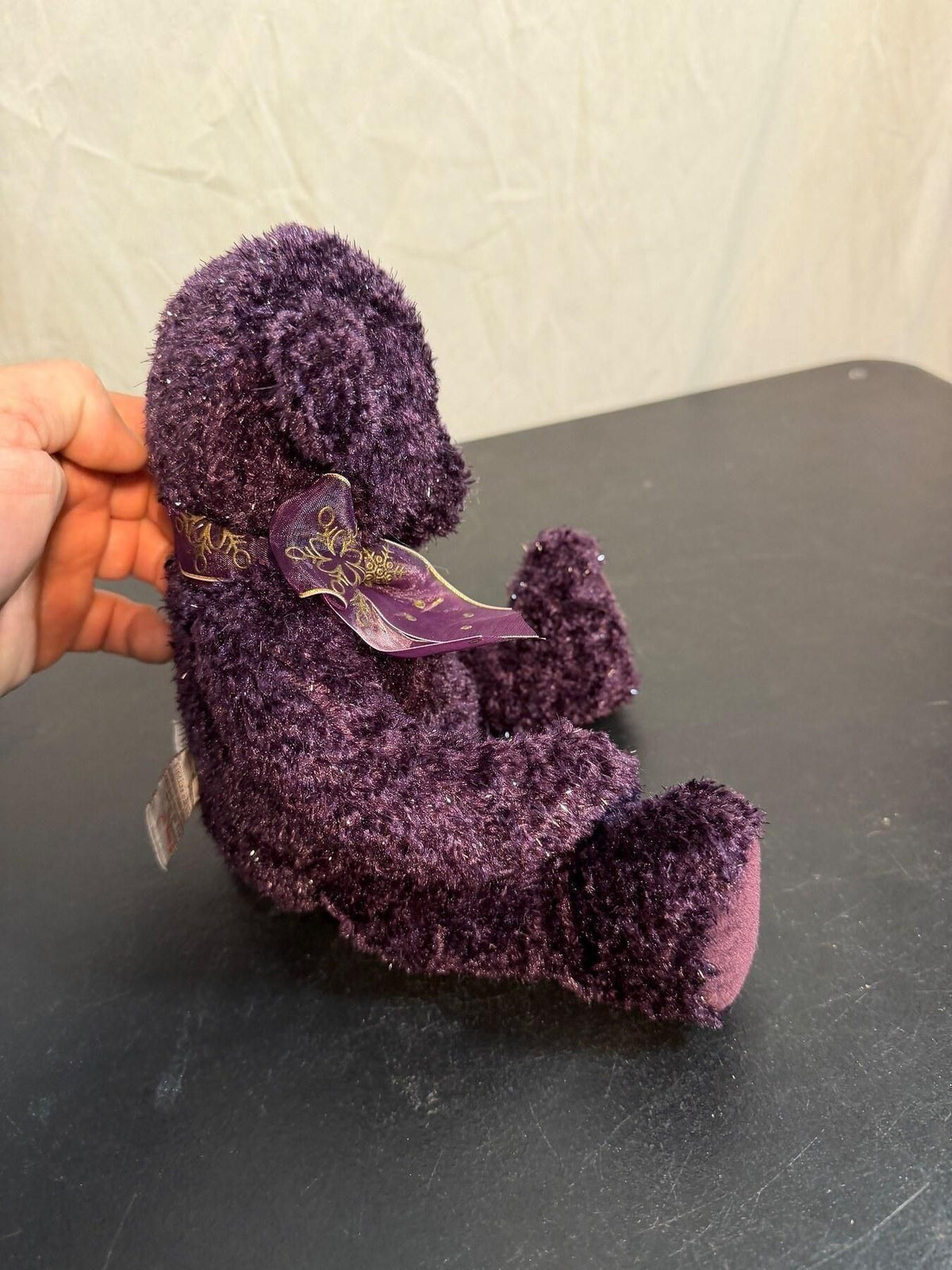 GUND Christmas Wishes Purple Hope Teddy Bear Plush Toy 56061 - Wormhole Thrift