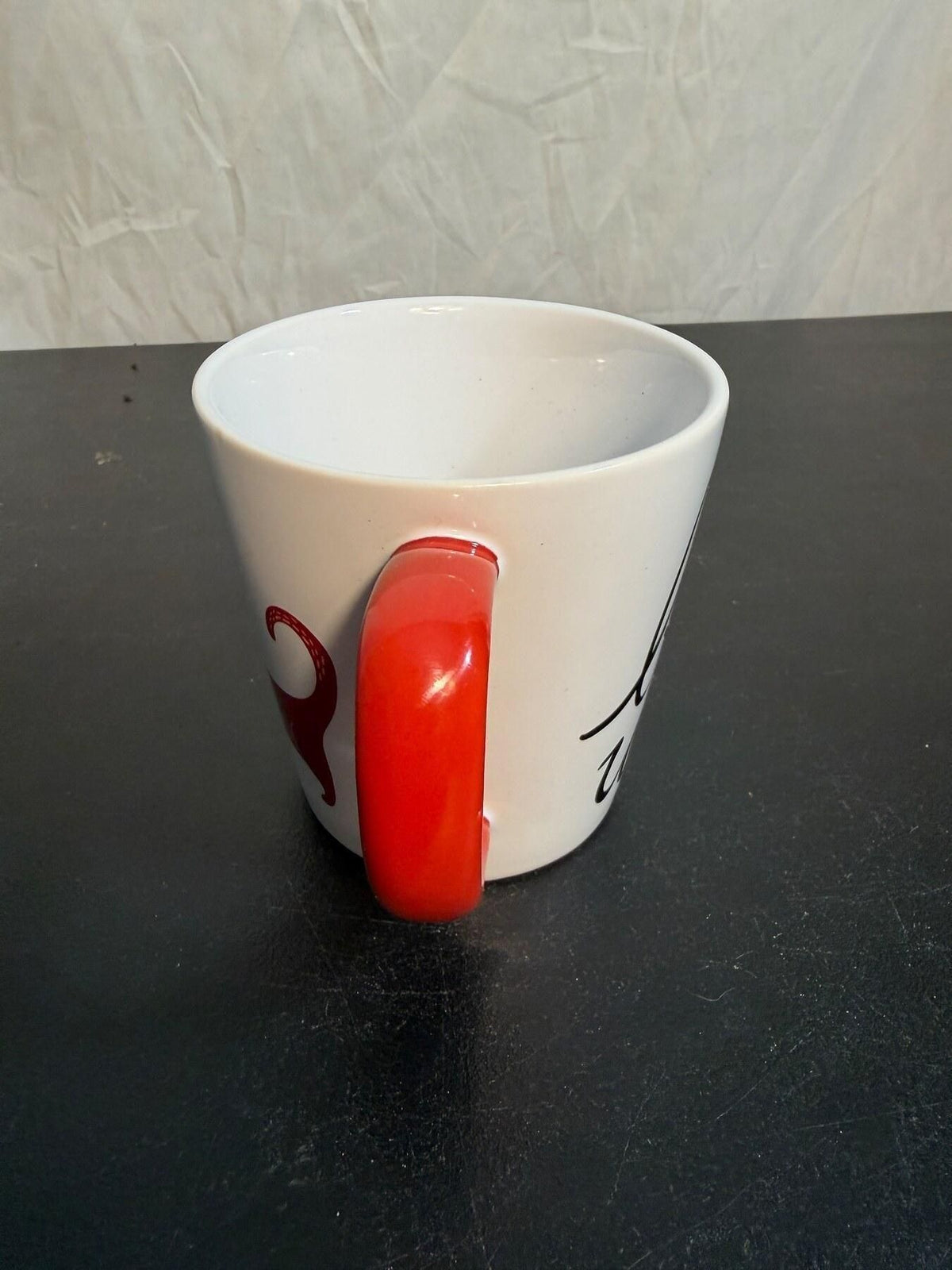 SPRING Dachshund 'Bow Wow' Ceramic Coffee Mug Red Handle - Wormhole Thrift