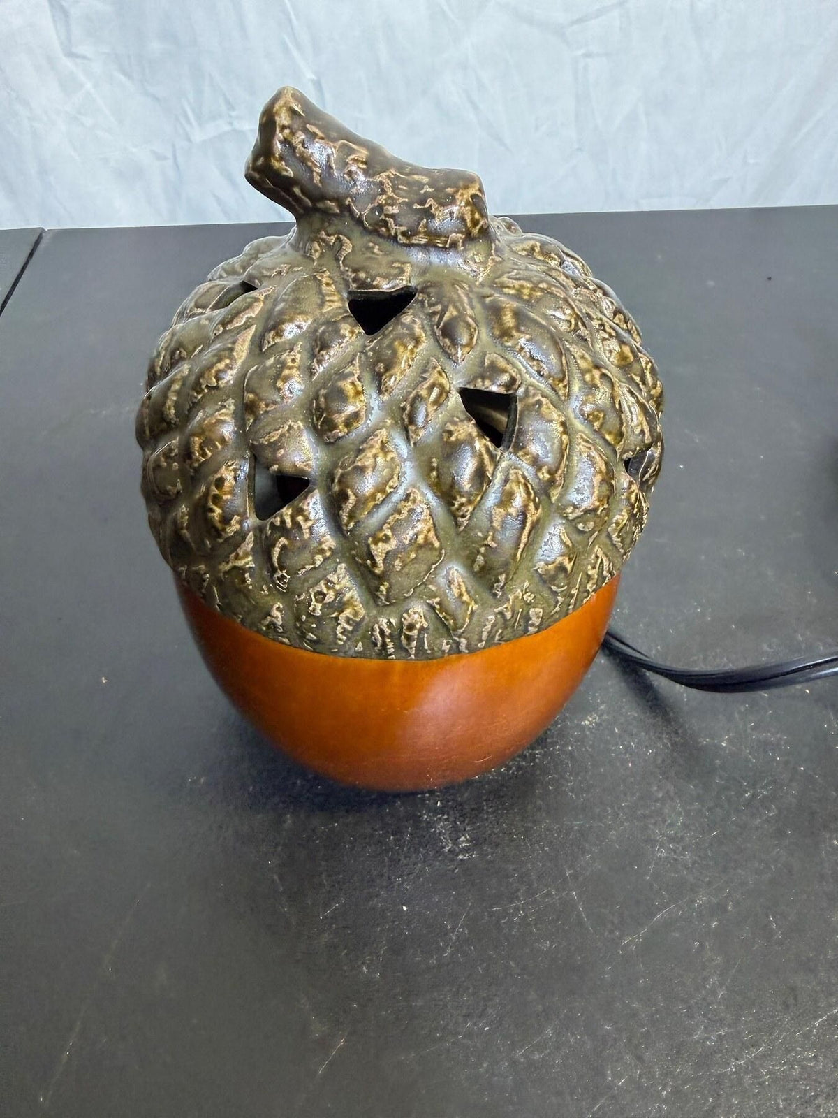 Scentsy Acorn Ceramic Electric Wax Warmer Fall Autumn Decor - Wormhole Thrift
