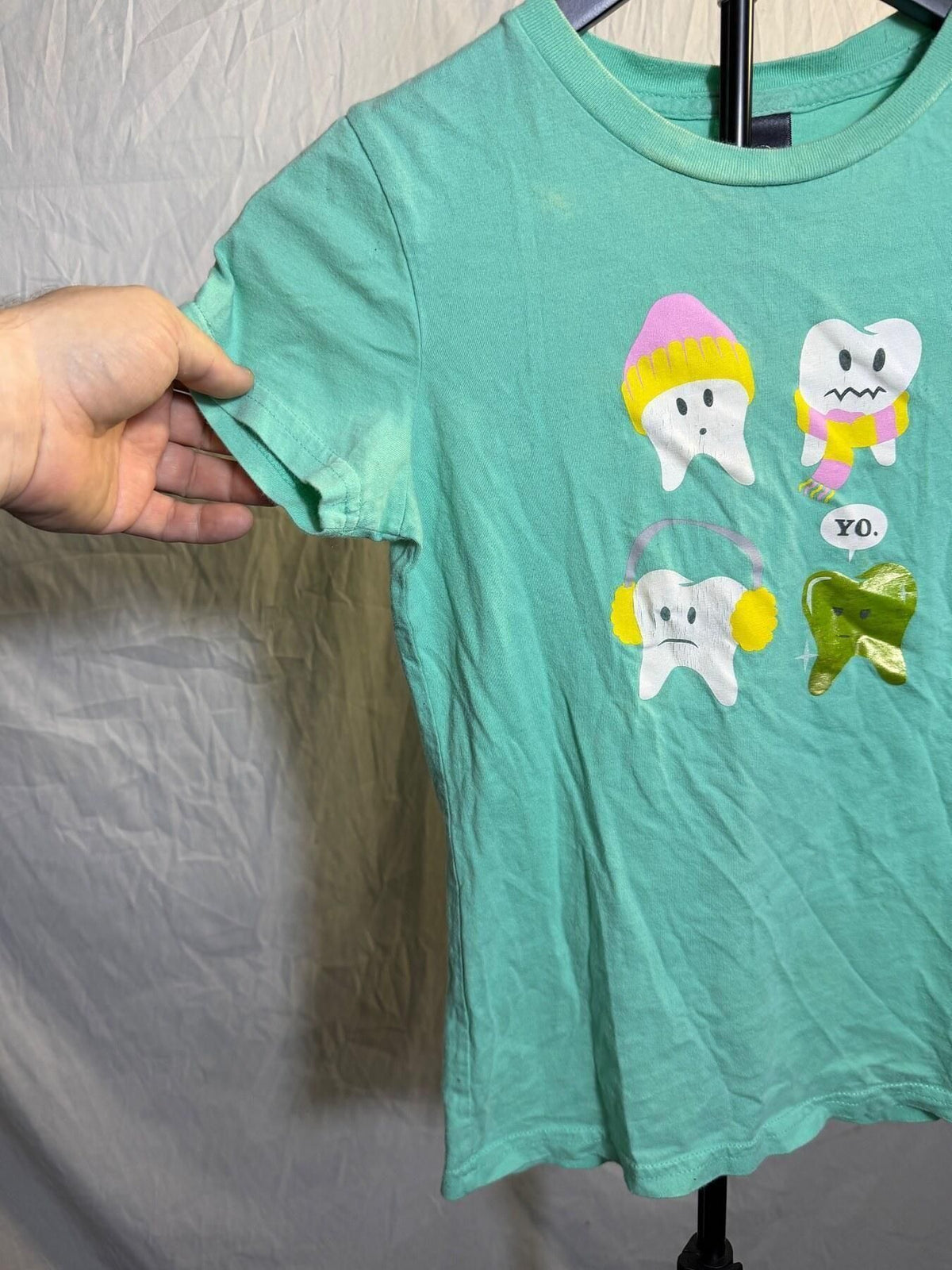 Paul Frank Julius & Friends Cartoon Teeth Graphic T-Shirt Women's S - Wormhole Thrift