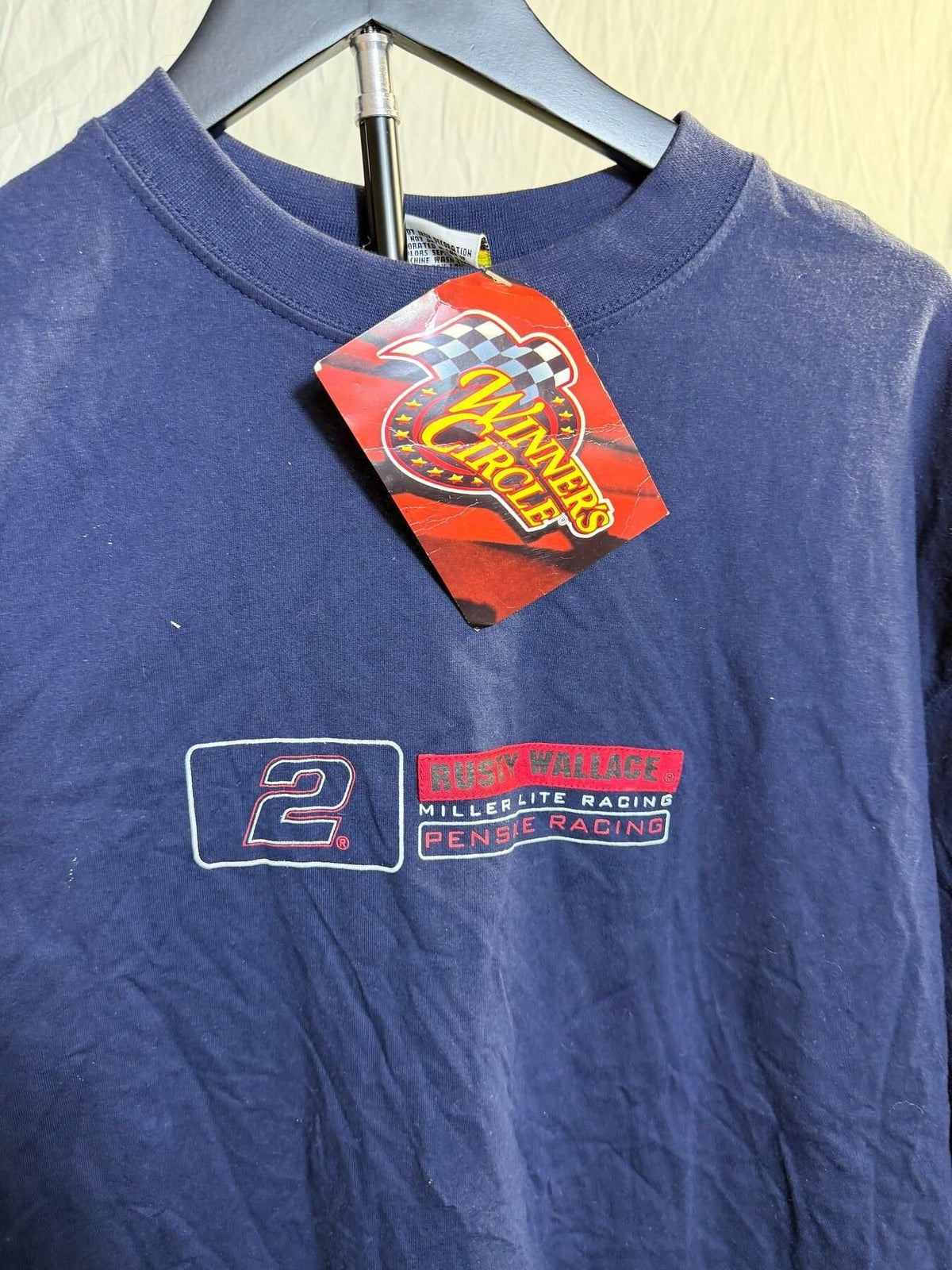 Winners Circle Rusty Wallace #2 Miller Lite Penske Racing Long Sleeve - Wormhole Thrift