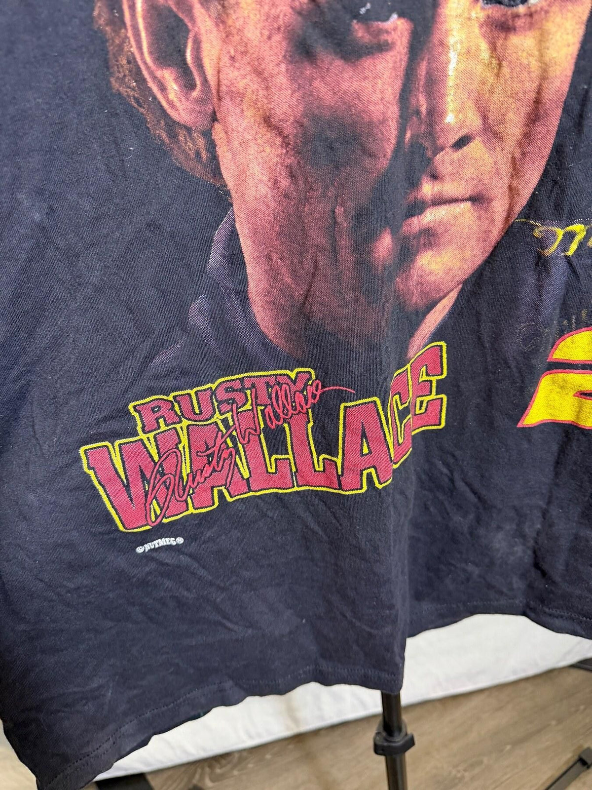Vintage Nutmeg Rusty Wallace NASCAR #2 T-Shirt Men's XL - Wormhole Thrift