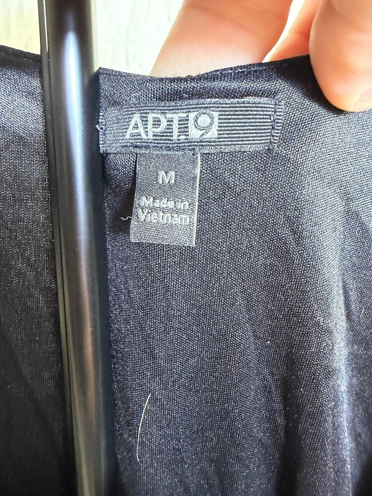 APT. 19 Women's Cowl Neck Ruched Sleeveless Top Size M Grey Black - Wormhole Thrift