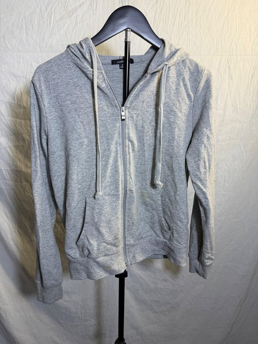 Ambiance Women's Grey Full Zip Hoodie Size M - Wormhole Thrift