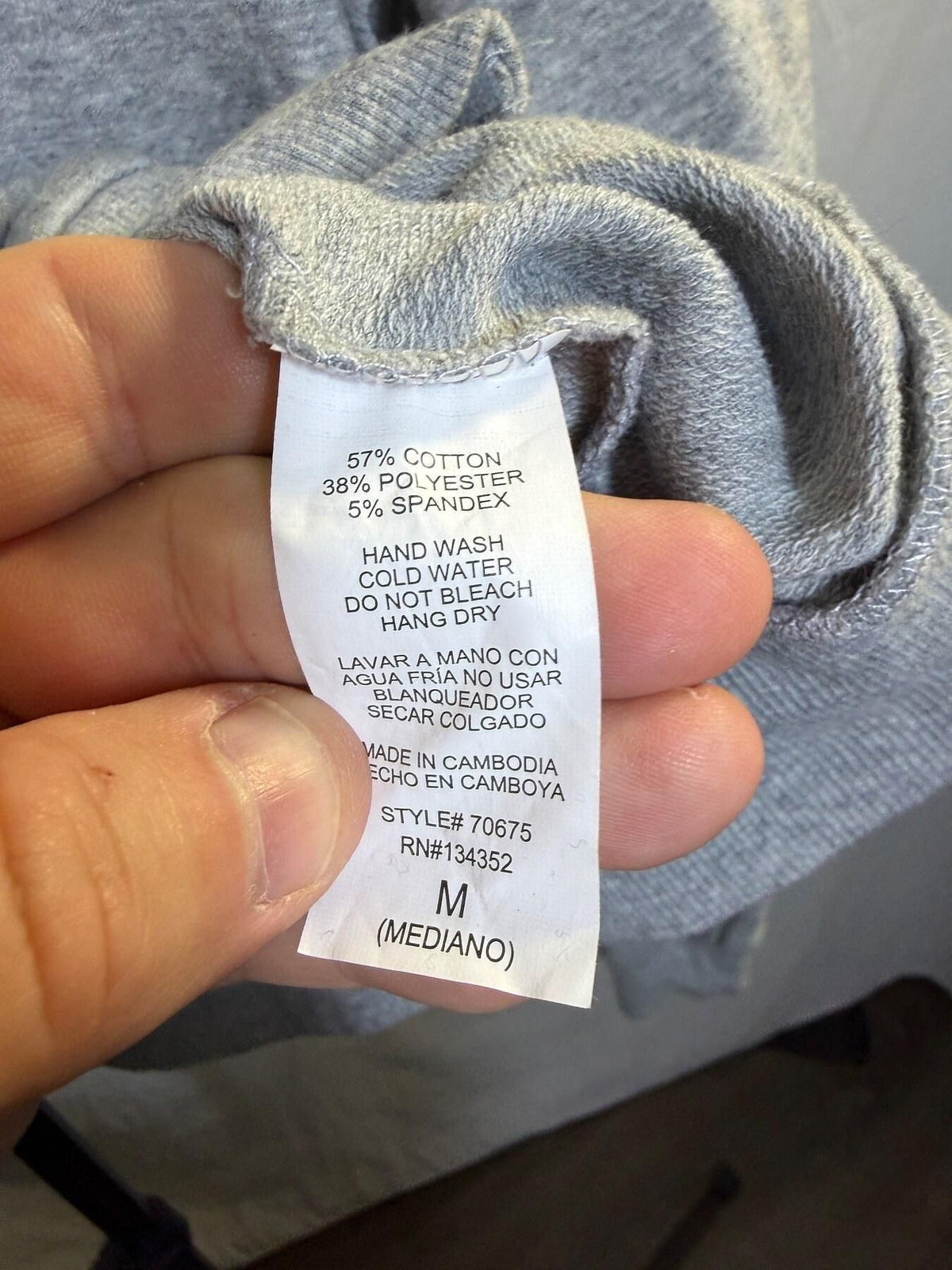 Ambiance Women's Grey Full Zip Hoodie Size M - Wormhole Thrift
