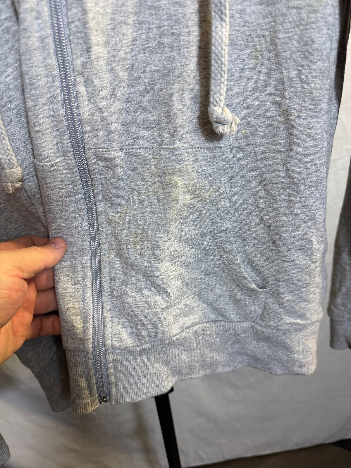 Ambiance Women's Grey Full Zip Hoodie Size M - Wormhole Thrift