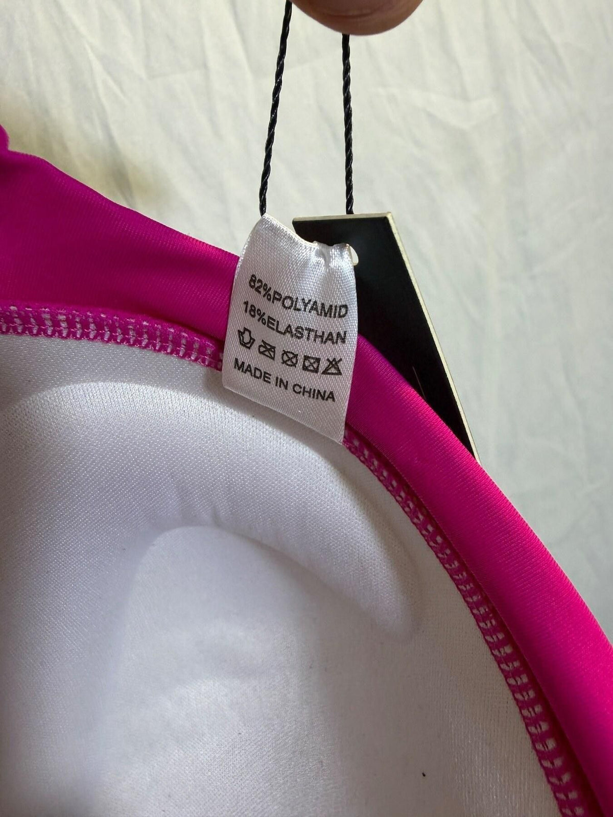UNIQUE & CLASSIC Women's 3XL Pink Halter Bikini Swim Top NWT - Wormhole Thrift
