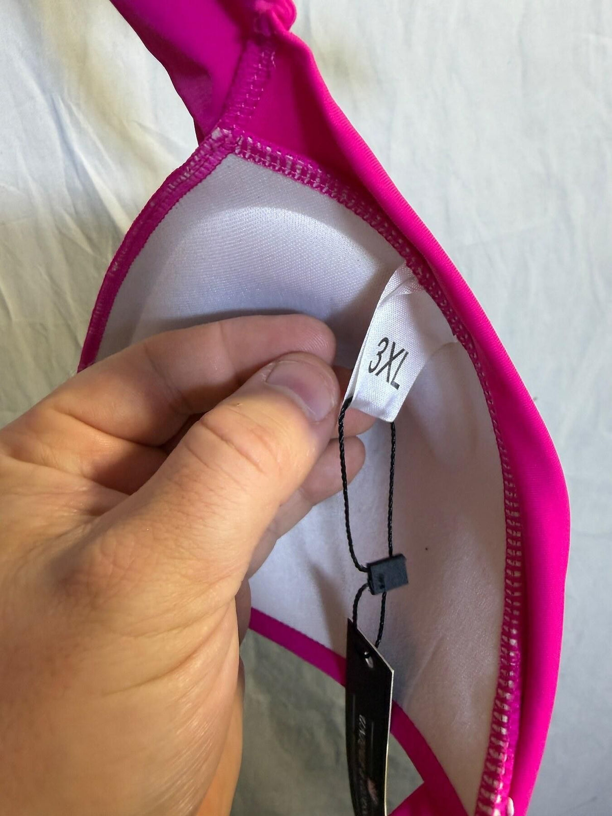 UNIQUE & CLASSIC Women's 3XL Pink Halter Bikini Swim Top NWT - Wormhole Thrift
