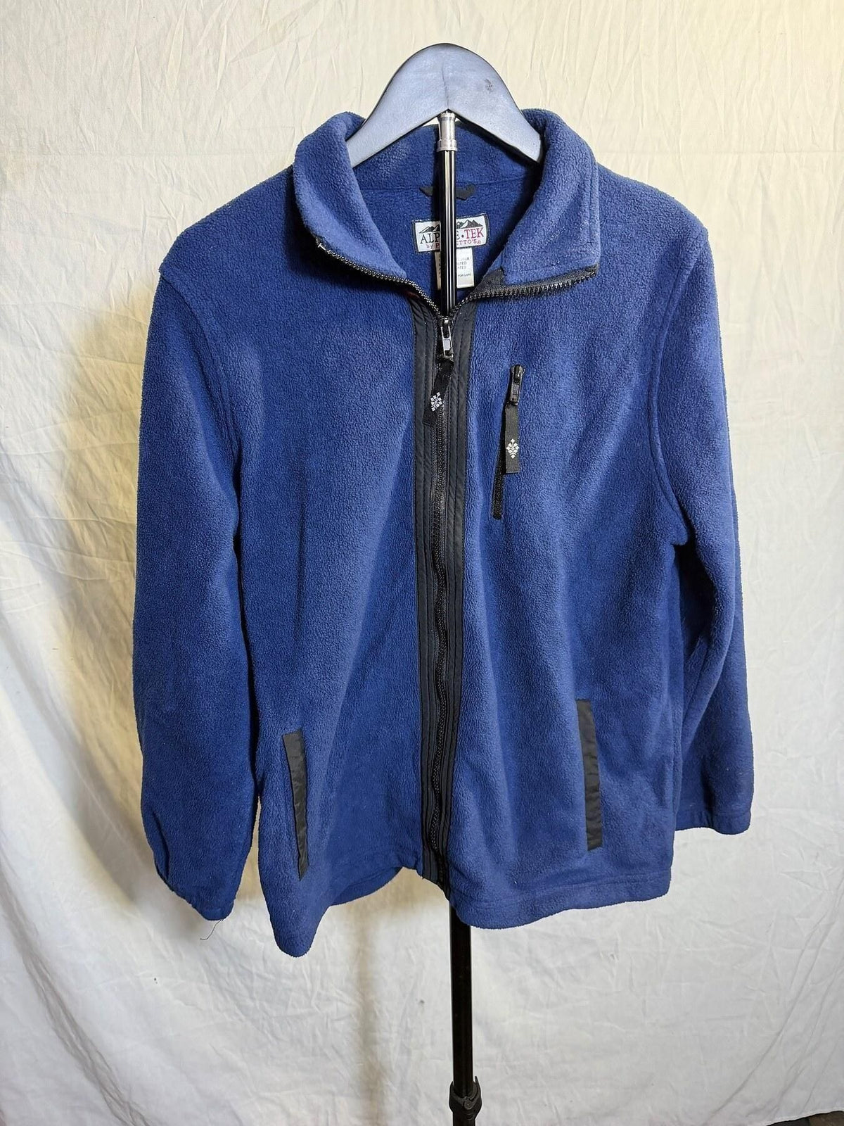 Vintage Alpine.Tek by Palmetto's Men's M Blue Full Zip Fleece Jacket - Wormhole Thrift