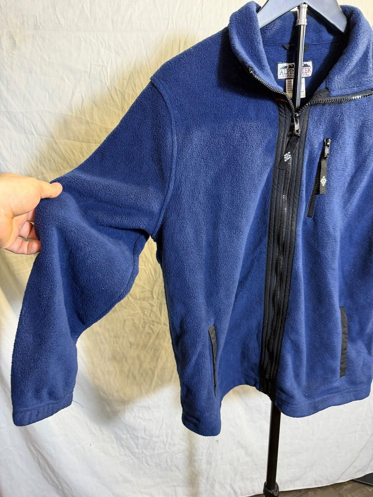 Vintage Alpine.Tek by Palmetto's Men's M Blue Full Zip Fleece Jacket - Wormhole Thrift