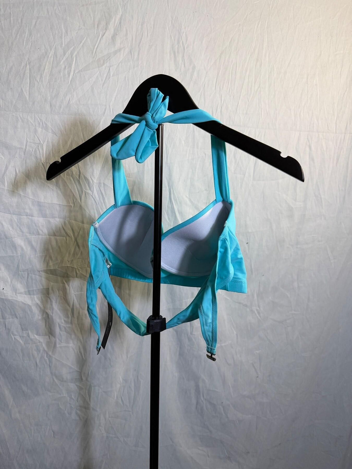 Unique & Classic Turquoise Halter Bikini Top 3XL - Wormhole Thrift