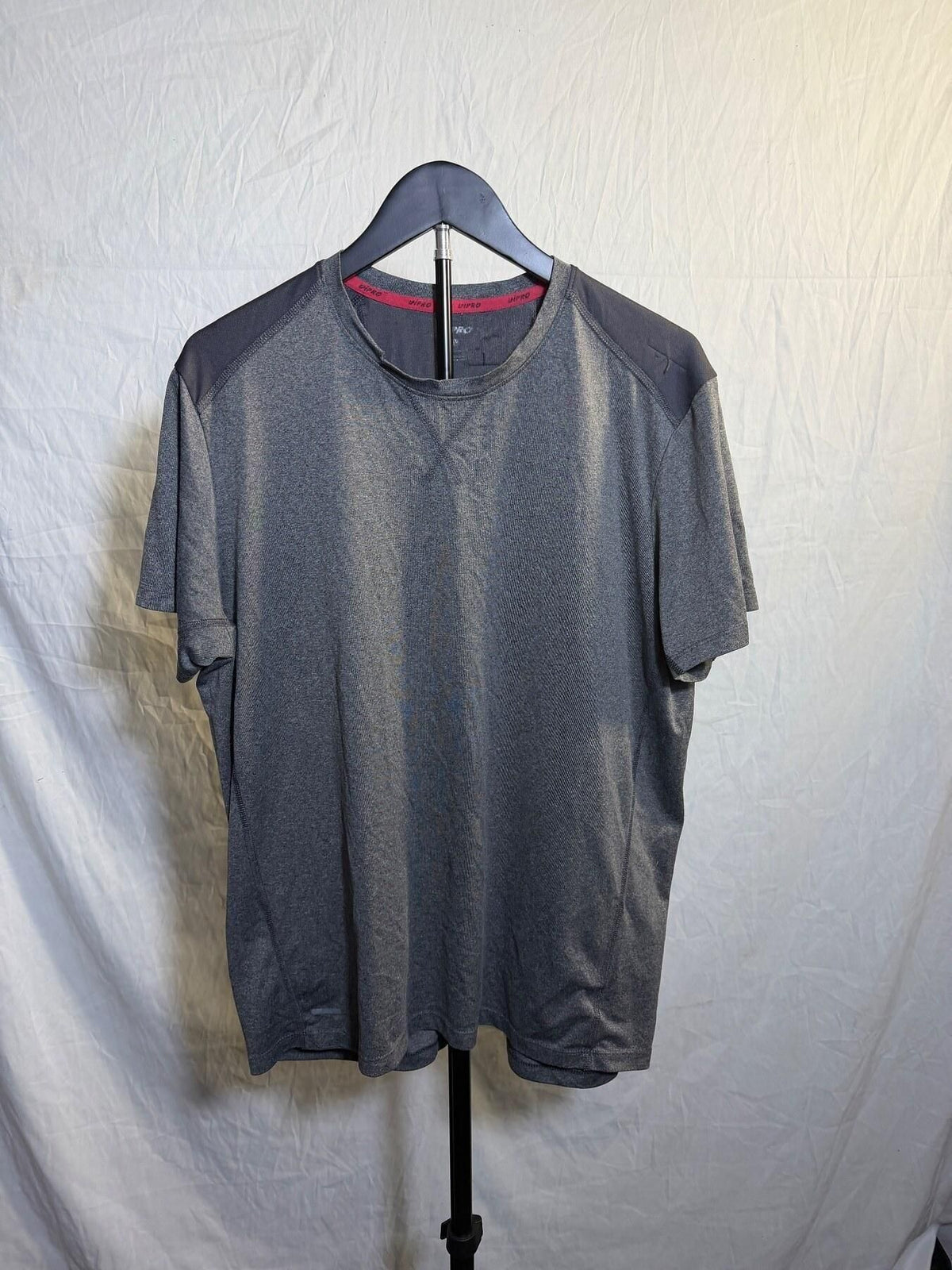 UPRO Men's Large Grey Performance Athletic T-Shirt - Wormhole Thrift
