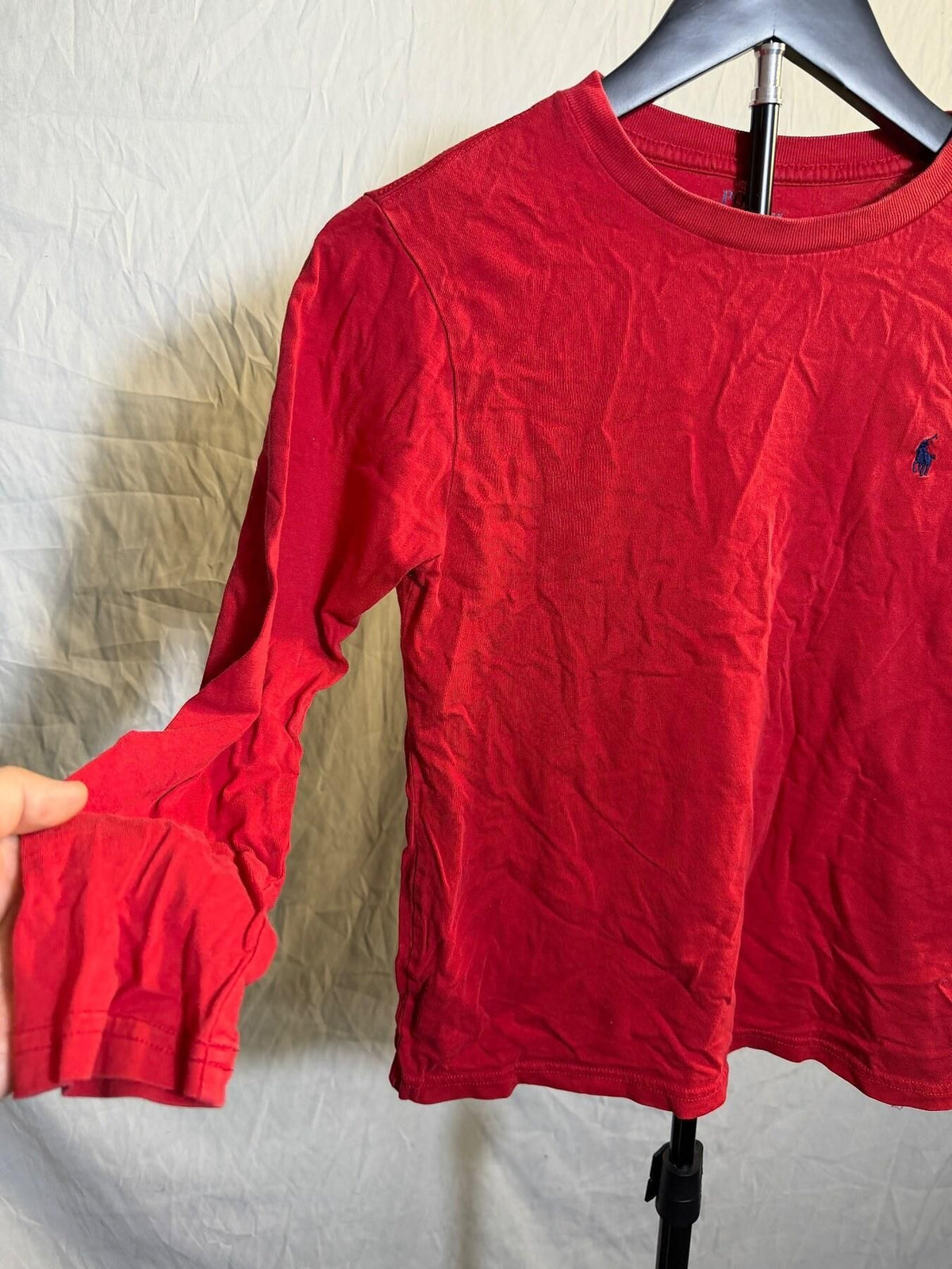 Polo Ralph Lauren Boys' Red Long Sleeve T-Shirt Size M (10-12) - Wormhole Thrift
