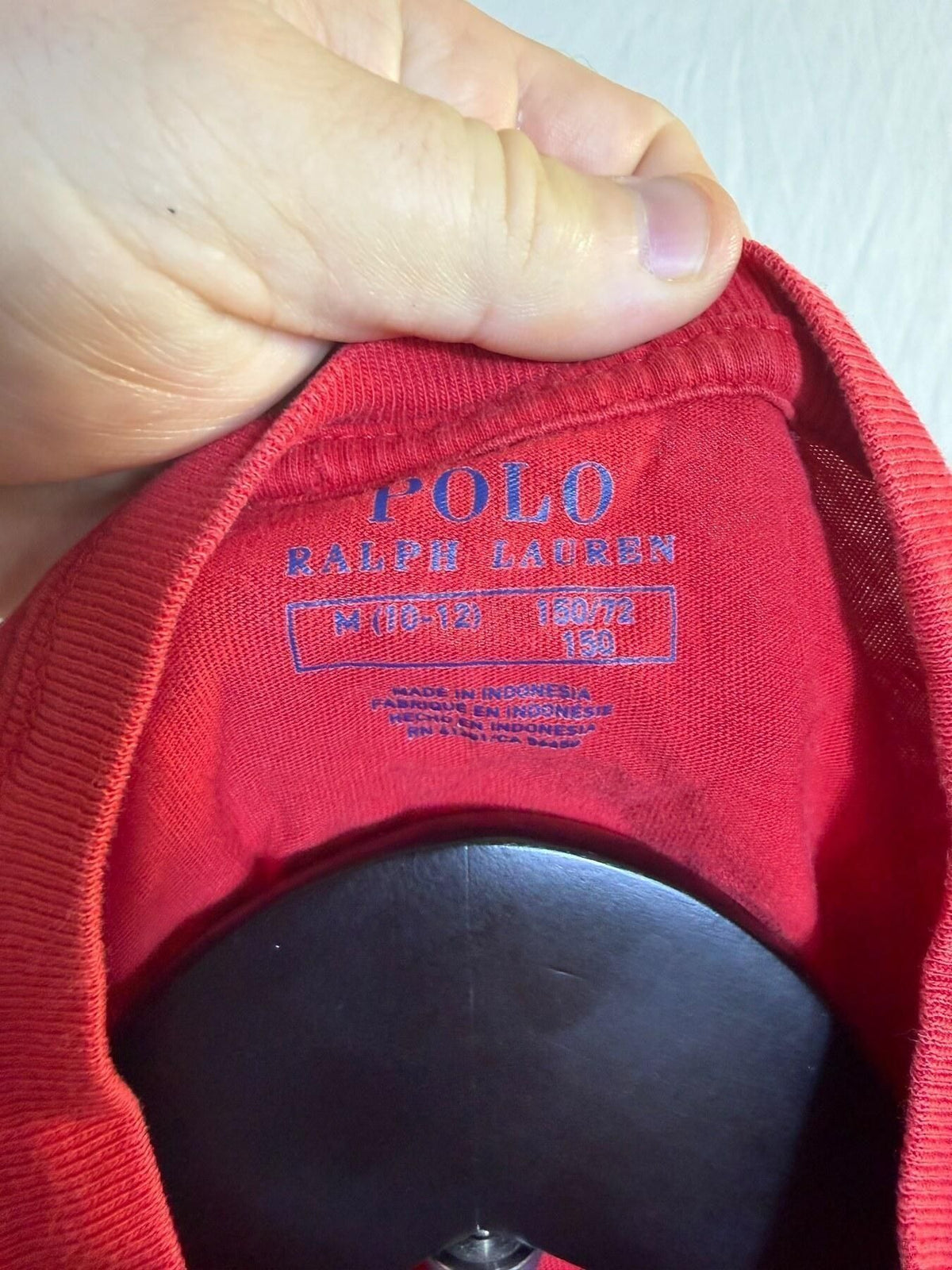 Polo Ralph Lauren Boys' Red Long Sleeve T-Shirt Size M (10-12) - Wormhole Thrift