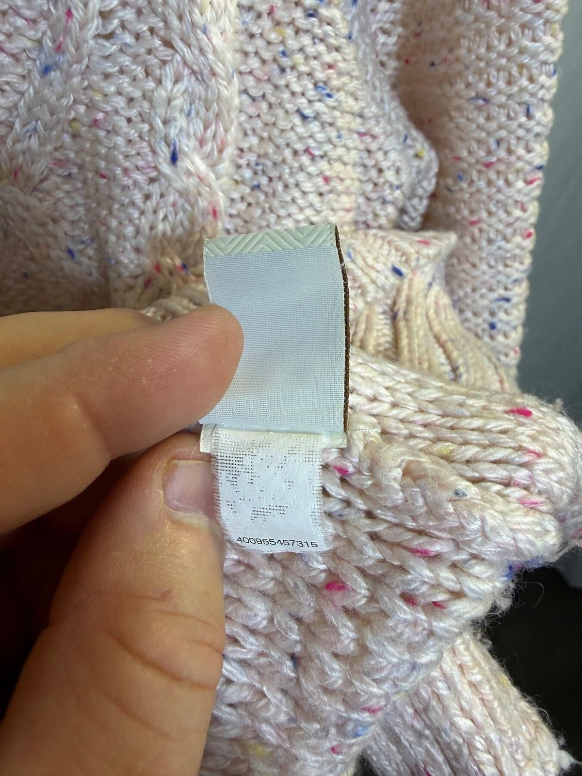 Sonoma Life + Style Women's XS Pink Cable Knit Confetti Sweater - Wormhole Thrift