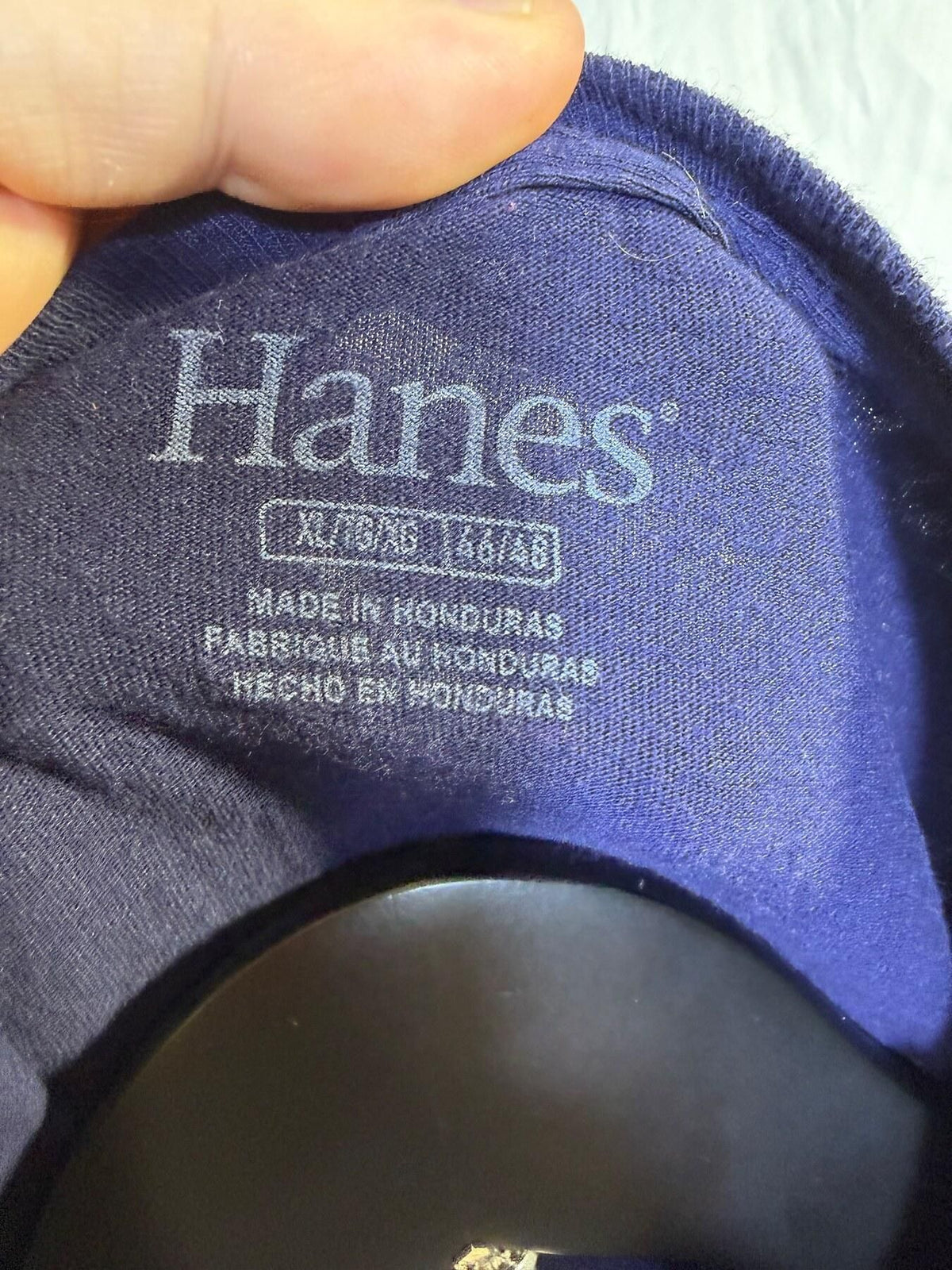 Hanes North Carolina Tar Heels Navy Blue T-Shirt Men's XL - Wormhole Thrift
