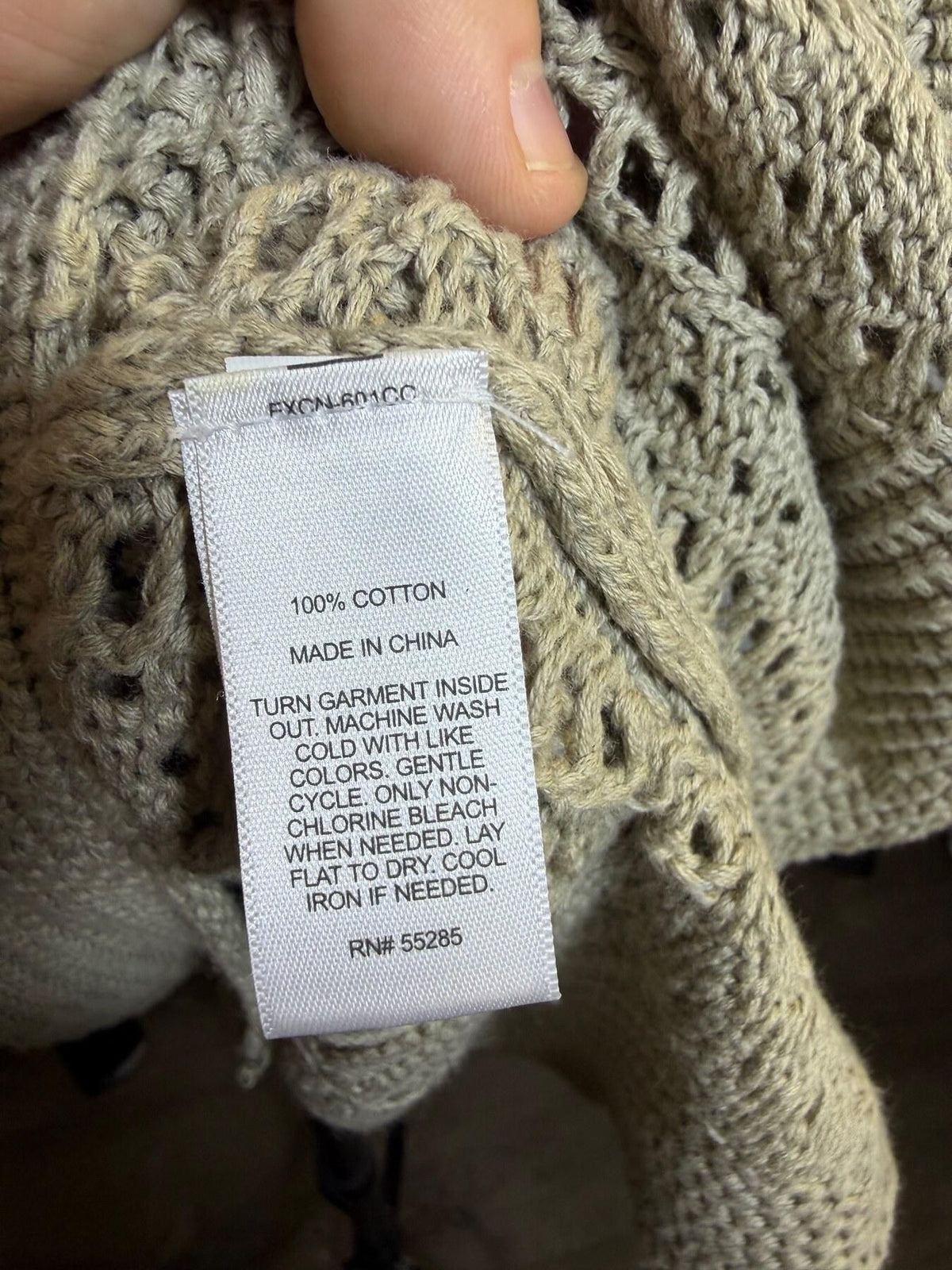 Express Women's XS Beige 100% Cotton Knit Tank Top Camisole - Wormhole Thrift