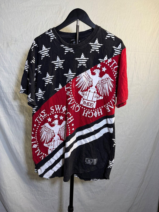 SWITCH REMARKABLE Men's 2XL Stars & Eagle Graphic T-Shirt - Wormhole Thrift