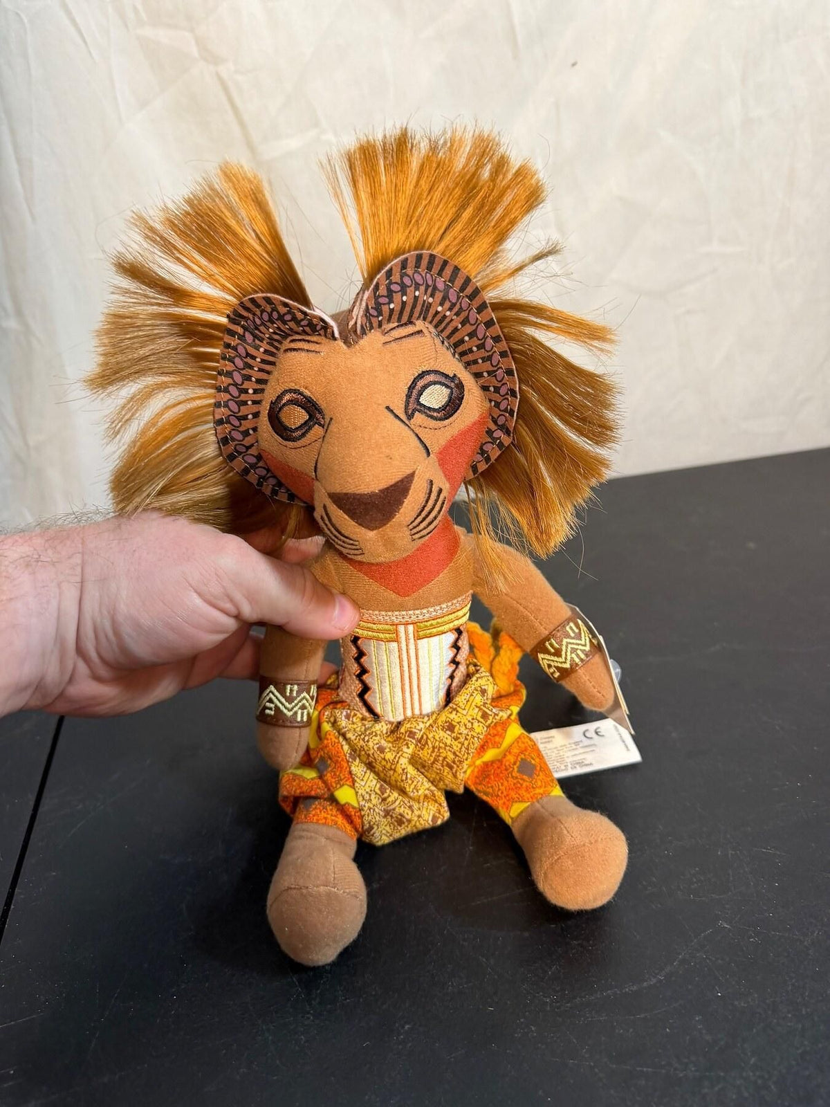 Vintage Disney The Lion King Broadway Musical Simba Plush Toy - Wormhole Thrift