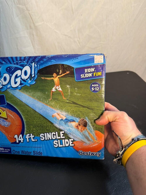 Bestway H2O Go! 14 ft. Single Water Slide - New in Damaged Box - Wormhole Thrift