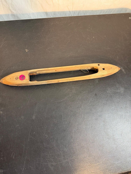 Vintage Wooden Weaving Loom Boat Shuttle Craft Tool - Wormhole Thrift