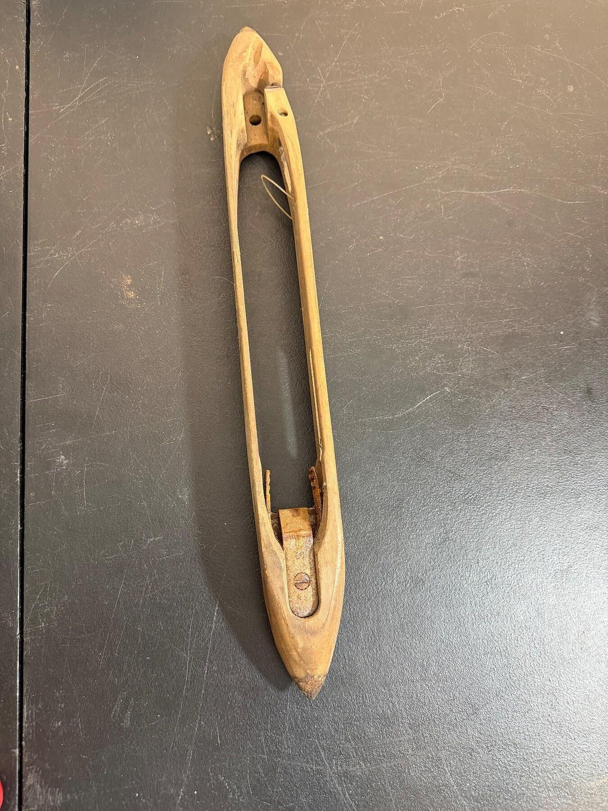 Vintage Wooden Weaving Loom Boat Shuttle Craft Tool - Wormhole Thrift