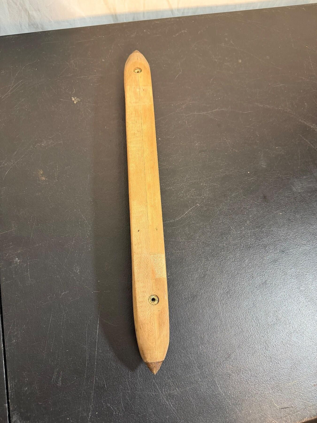 Vintage Wooden Boat Shuttle Weaving Loom Tool - Wormhole Thrift