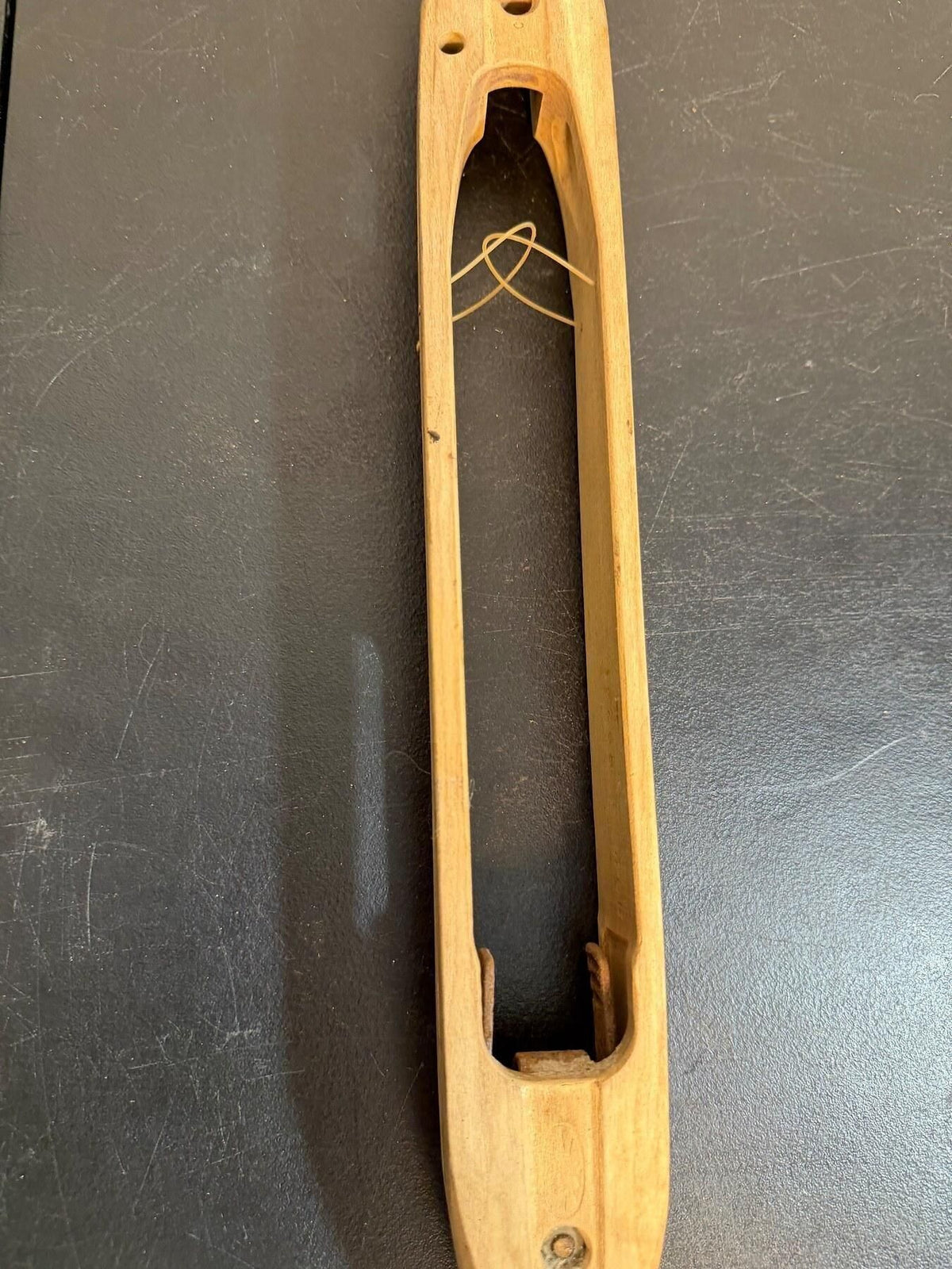 Vintage Wooden Weaving Shuttle Loom Tool - Wormhole Thrift