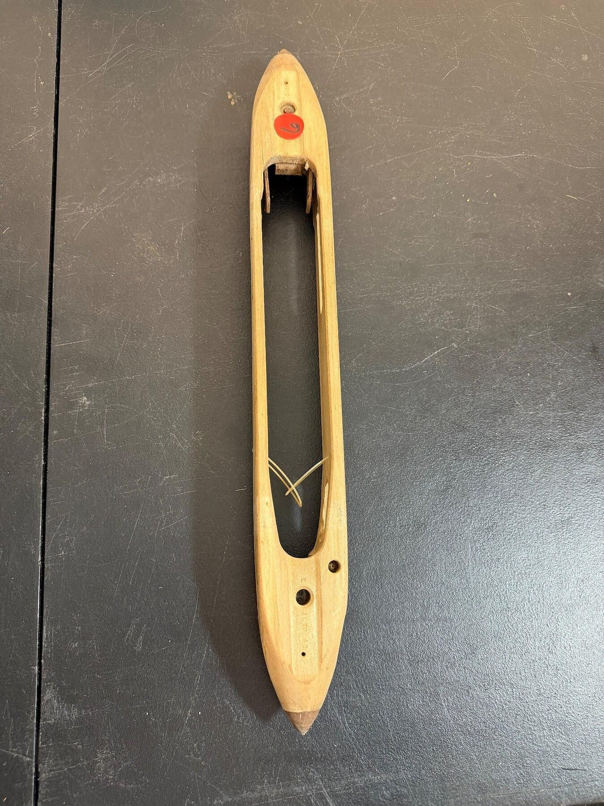Vintage Wooden Weaving Loom Boat Shuttle Textile Tool - Wormhole Thrift