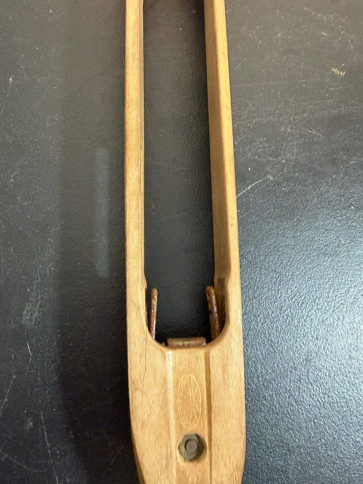 Vintage Wooden Weaving Boat Shuttle Loom Tool 15" - Wormhole Thrift