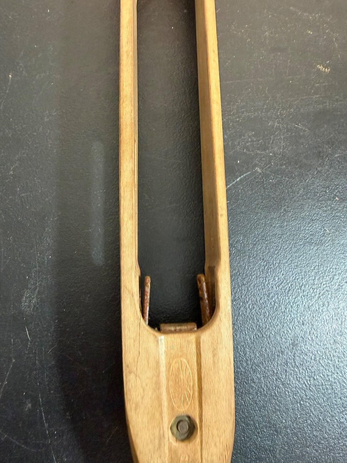 Vintage Wooden Weaving Boat Shuttle Loom Tool 15" - Wormhole Thrift