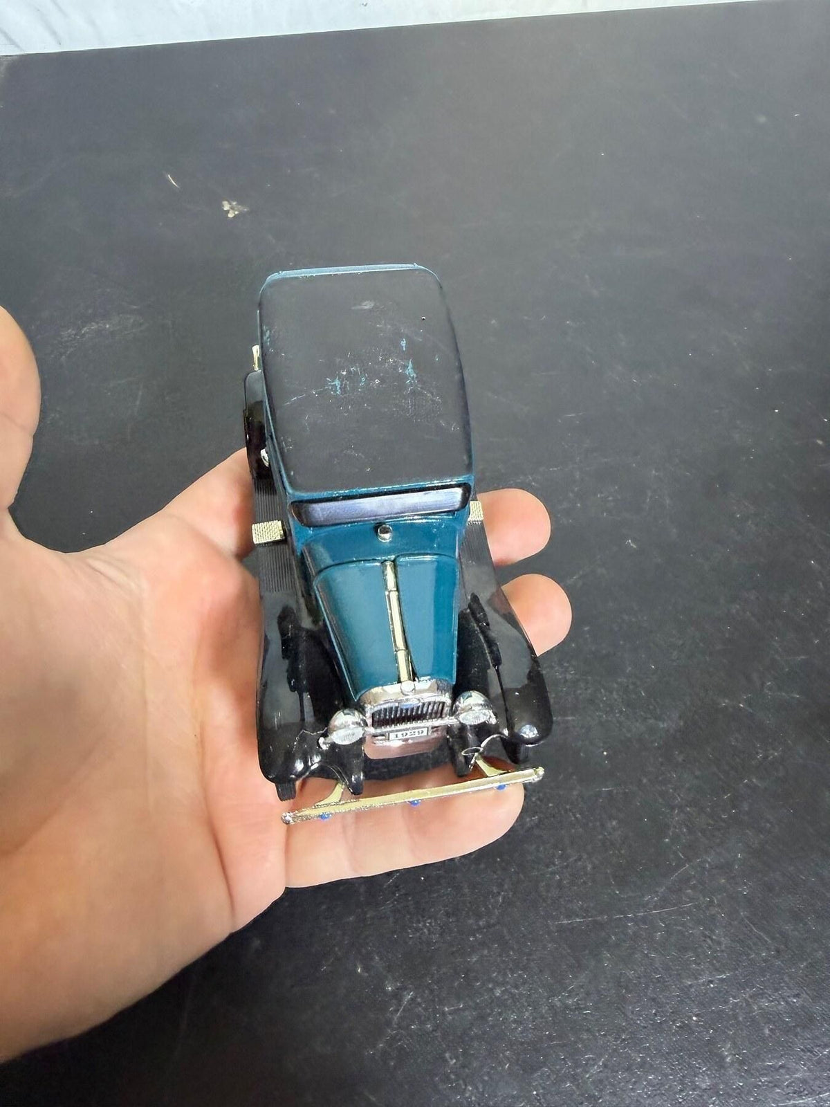 Vintage Arko Products 1929 Ford Tudor Sedan 1:32 Diecast Car Teal - Wormhole Thrift