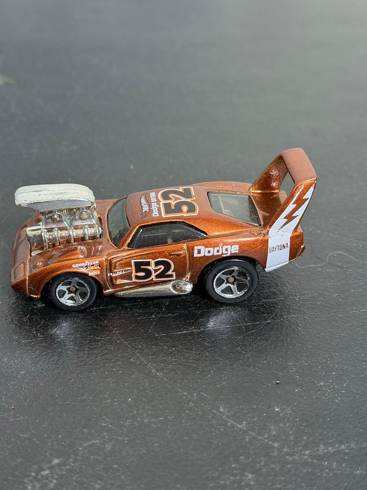 Vintage Hot Wheels '70 Dodge Daytona Diecast Car #52 Copper - Wormhole Thrift