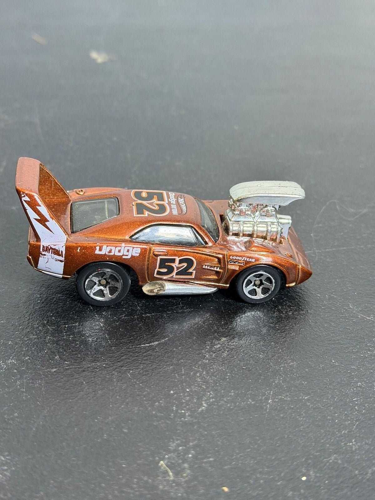 Vintage Hot Wheels '70 Dodge Daytona Diecast Car #52 Copper - Wormhole Thrift
