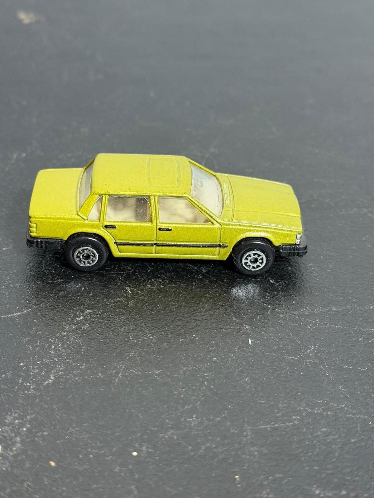 Vintage Maisto Volvo 760 GLE Yellow Diecast Car Sedan - Wormhole Thrift