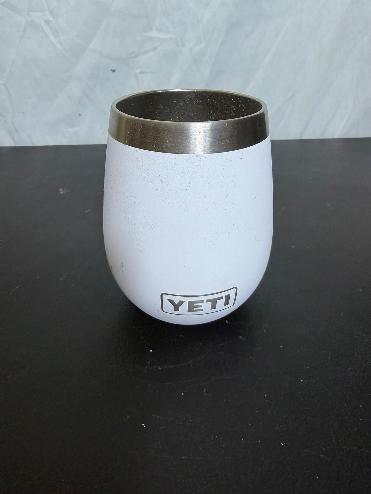 Yeti 10oz White Stainless Steel Insulated Stemless Tumbler Cup - Wormhole Thrift